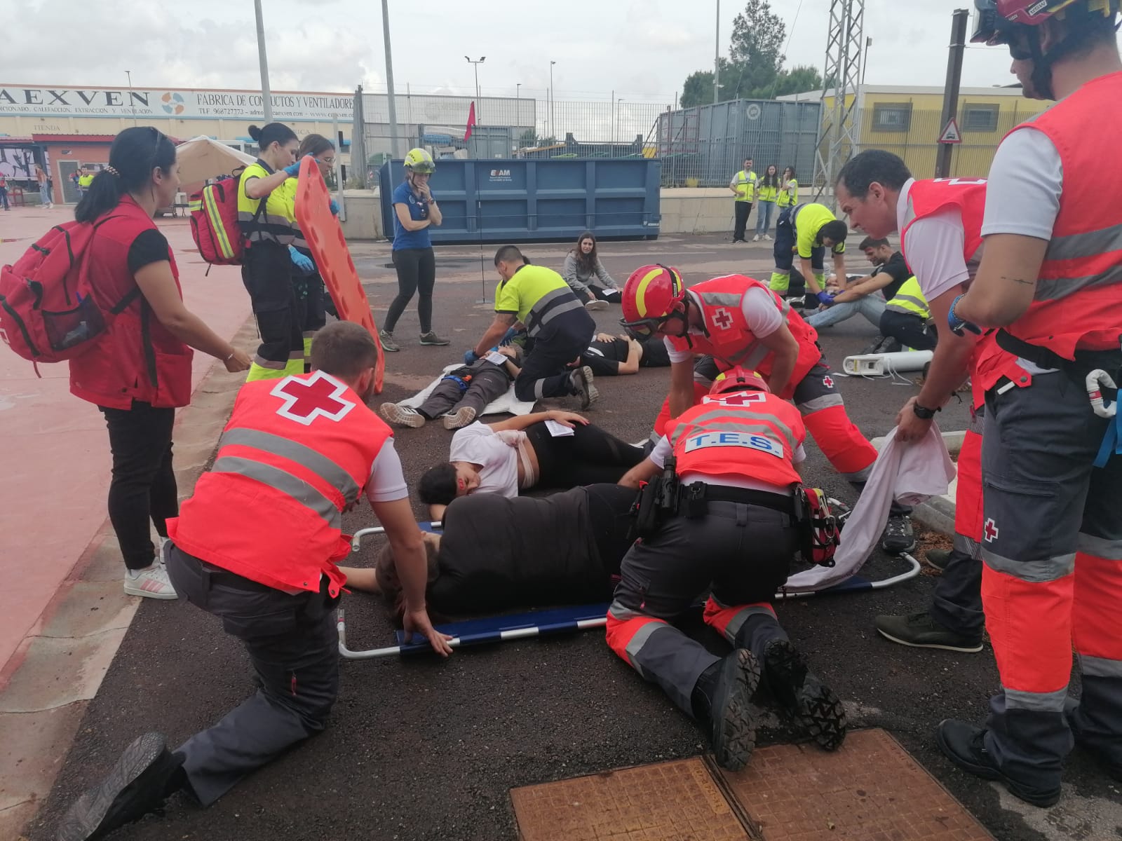 Simulacro emergencias UCAM