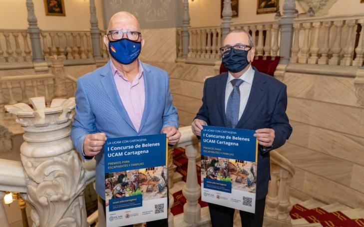 José Acuña y Manuel Padín presentaron el concurso de belenes