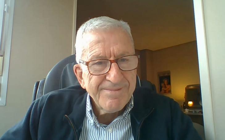 Manuel Bretón, presidente nacional de Cáritas Española, durante su intervención por videoconferencia en las Jornadas Internacionales de Caridad y Voluntariado de la UCAM