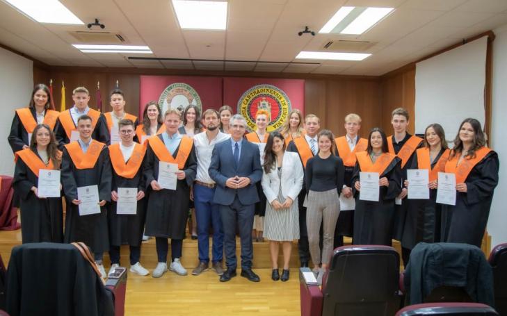 Estudiantes alemanes de la IX promoción del UCAM International Business Certificate.