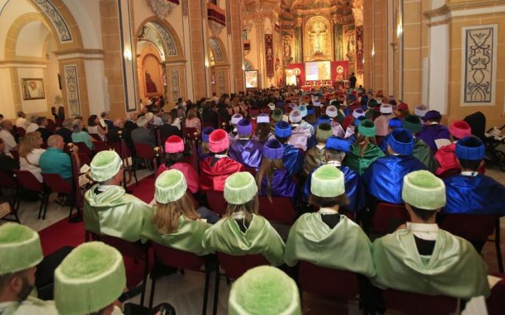 El Templo del Monasterio de Los Jerónimos durante la Solemne celebración del Acto Académico por la festividad de San Antonio de Padua, patrón de la UCAM.