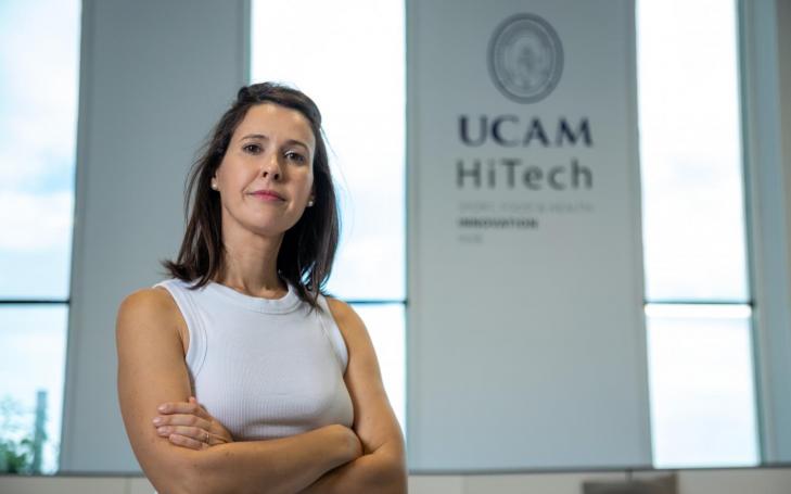 Adriana Ordóñez González en el UCAM Hitech, donde está su laboratorio