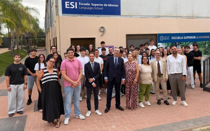 Un grupo de los alumnos que cursarán el Summer Program de la UCAM.