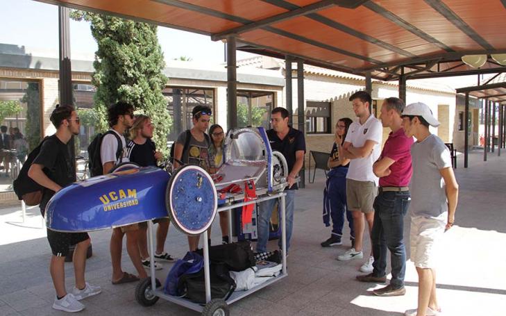 Alumnos italianos del proyecto Power Generation se forman en la UCAM en eficiencia energética
