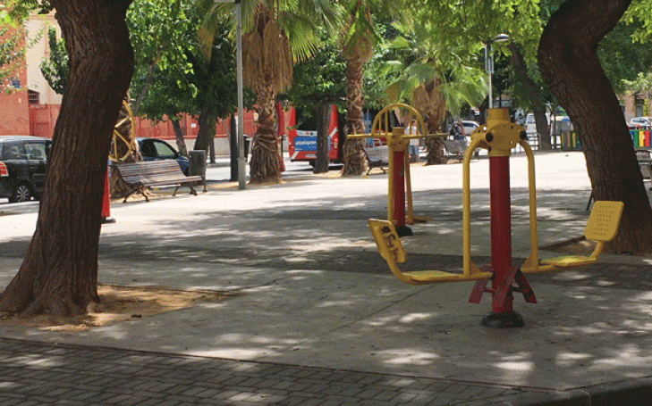 Investigadores de la UCAM estudian la mejora de las máquinas biosaludables de los espacios públicos