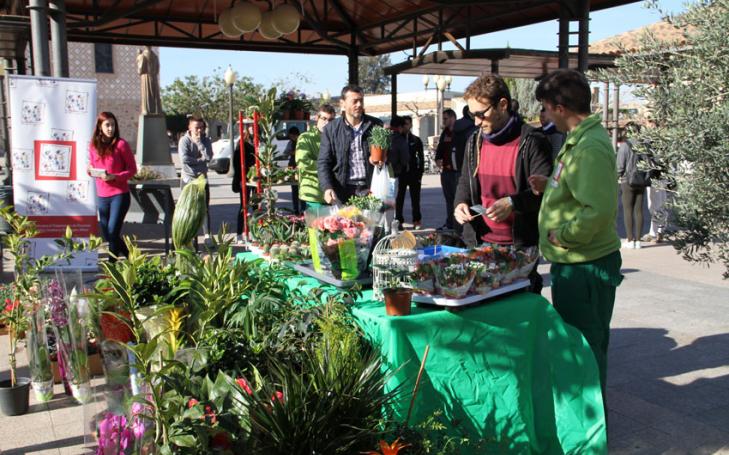 Astrapace visita la UCAM con un stand de venta de plantas aromáticas por San Valentín