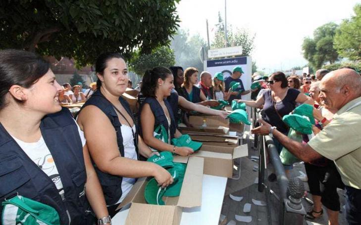 La UCAM acompaña a la Virgen de la Fuensanta