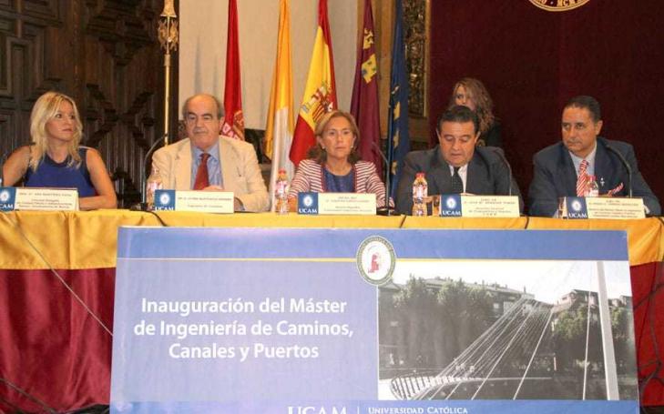 La UCAM inaugura el Master Oficial en Ingeniería de Caminos, Canales y Puertos
