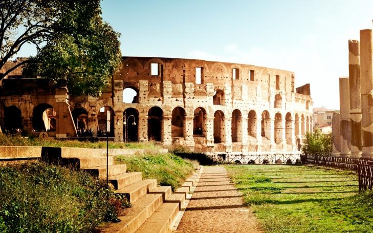 Paisaje del Coliseo Romano de Italia