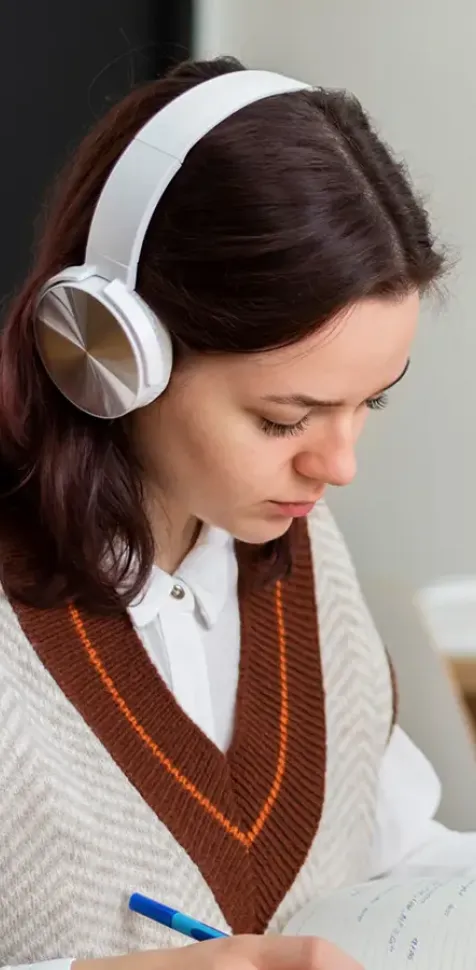 Estudiantes del grado en traducción e interpretación de la ucam realizando sus prácticas.