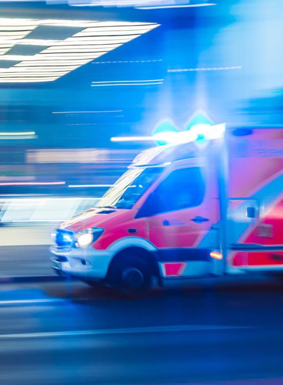 ambulancia en circulación
