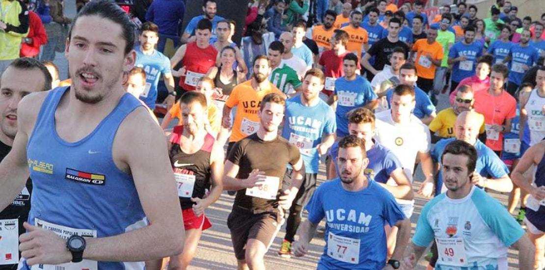 Andreu Blanes y Cristina González se imponen en la Carrera Popular de la UCAM