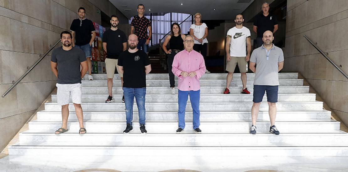 Deportistas en el COE