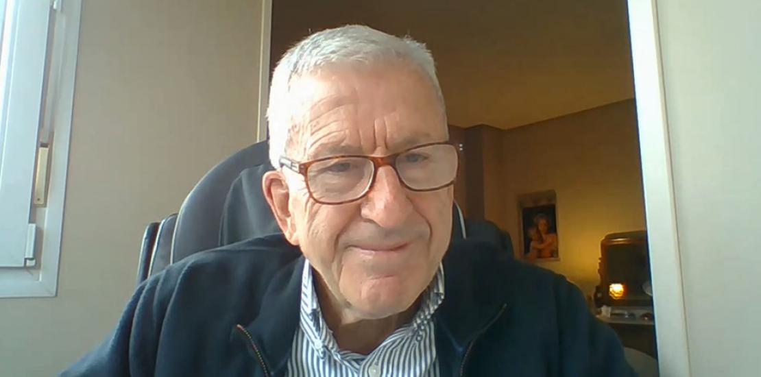 Manuel Bretón, presidente nacional de Cáritas Española, durante su intervención por videoconferencia en las Jornadas Internacionales de Caridad y Voluntariado de la UCAM