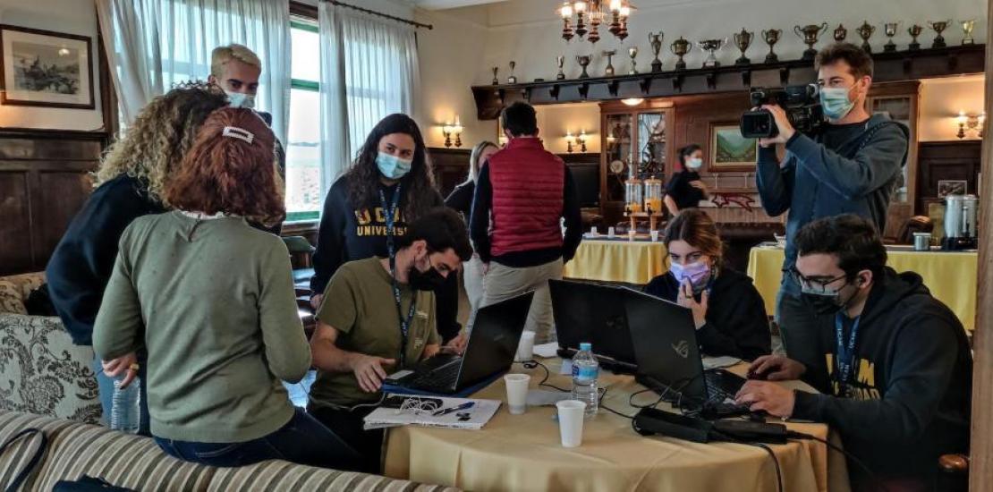 Alumnos de la UCAM ejercieron de periodistas y profesionales de comunicación audiovisual