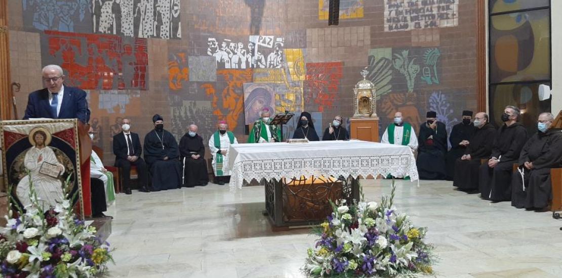 Lectura del ‘Llamamiento’ difundido por el Papa Francisco por la paz en Ucrania. 