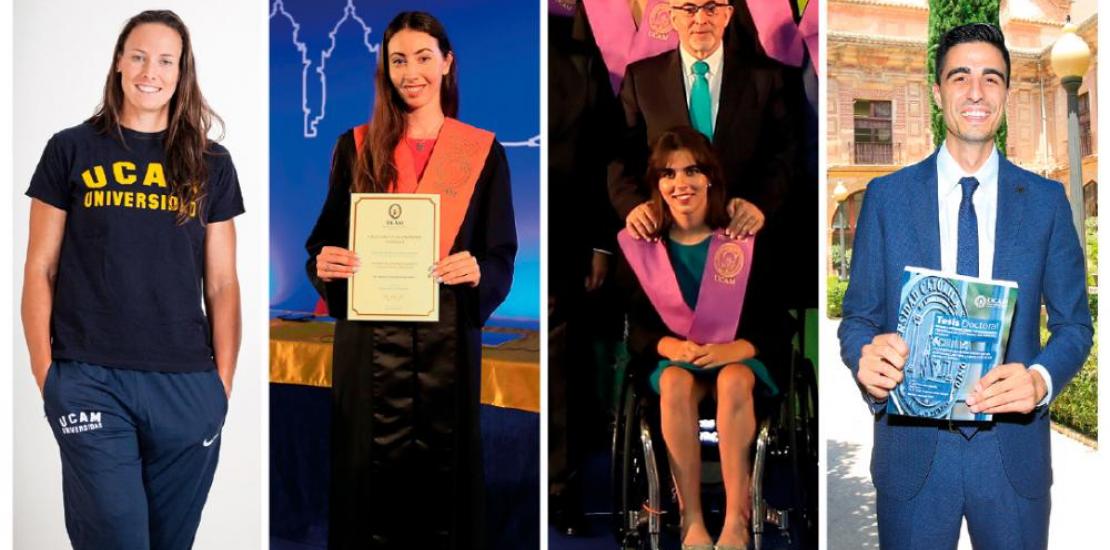 Algunos de los más recientes en graduarse han sido Elsa Baquerizo, Artemi Gavezou y Beatriz Zudaire, y el taekwondista Joel González se ha doctorado. UCAM