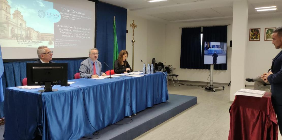 El abogado Antonio Casado defendió su tesis en UCAM Cartagena