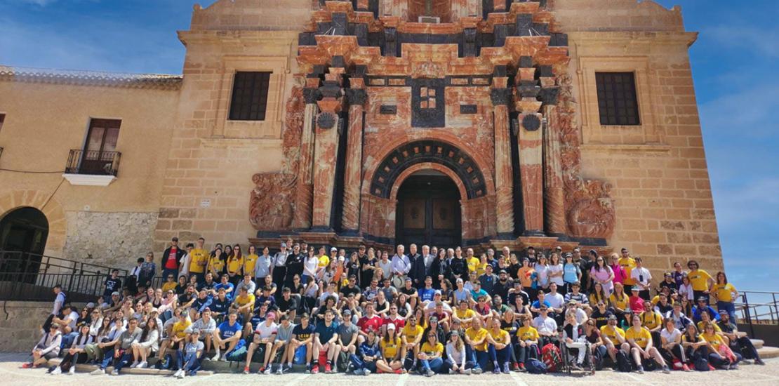 250 estudiantes de UCAM FP peregrinan a Caravaca