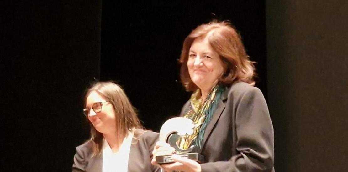 María Dolores García, presidenta de la UCAM, ha recogido el galardón
