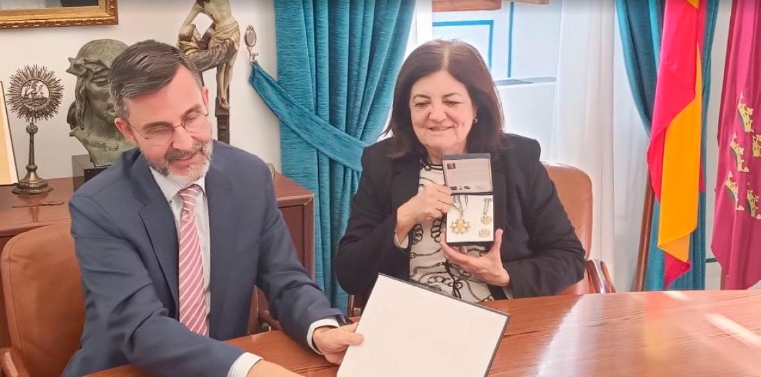 Entrega del premio que la OTAN concedió en 2022 a José Luis Mendoza