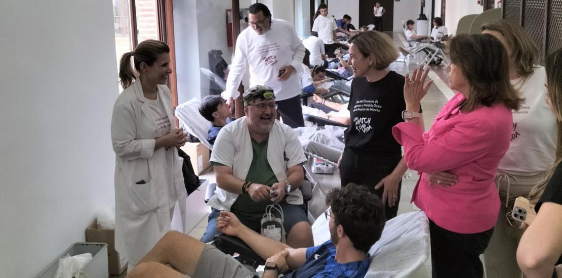 La comunidad universitaria de la UCAM se vuelca con la donación de sangre y médula