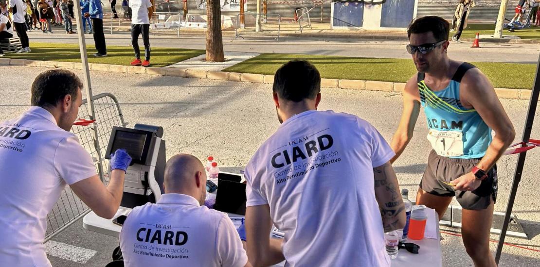 Miguel Ángel López durante una de las pruebas en las que participó con el CIARD UCAM