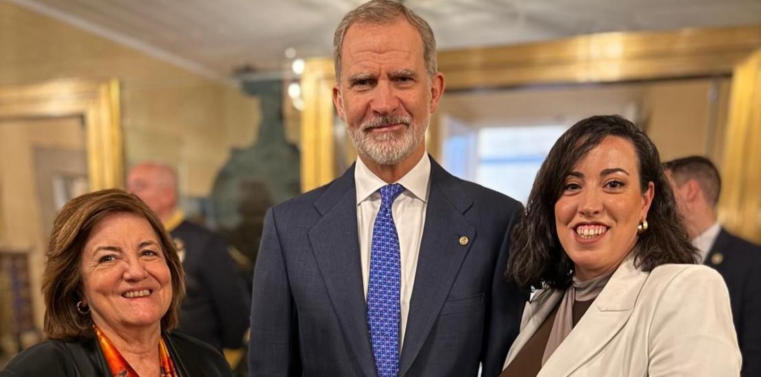 Rey España presidenta y María Mendoza