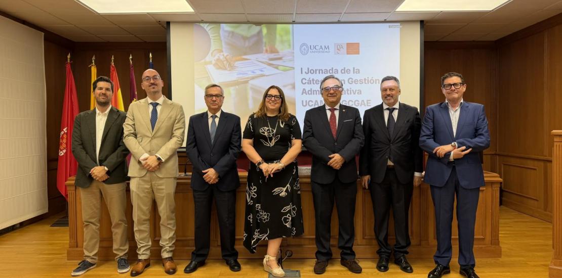 Mesa inaugural de la I Jornada de la Cátedra en Gestión Administrativa.