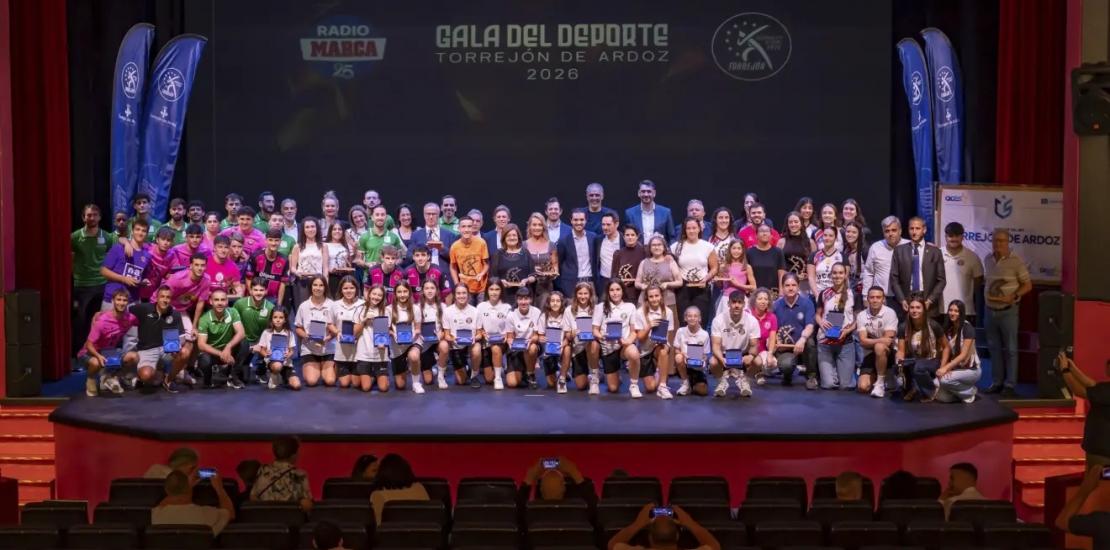 Premiados en la Gala del Deporte 2026 del Ayuntamiento de Torrejón de Ardoz.
