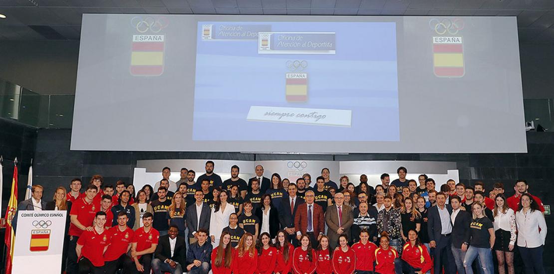 Los presidentes del Gobierno, del COE y de la UCAM reafirman su compromiso con nuestros deportistas 