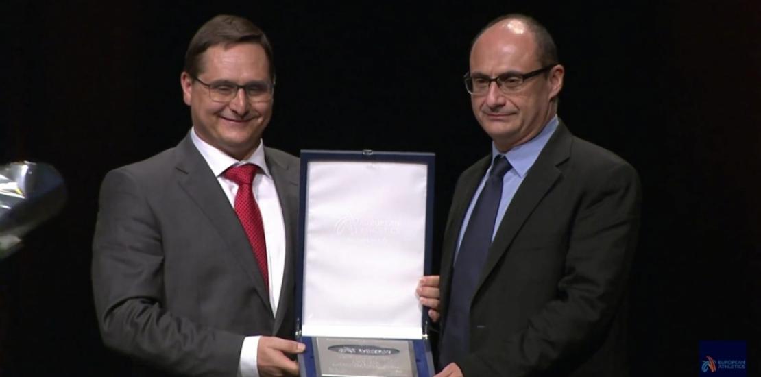 La UCAM, premiada en la gala del atletismo europeo 