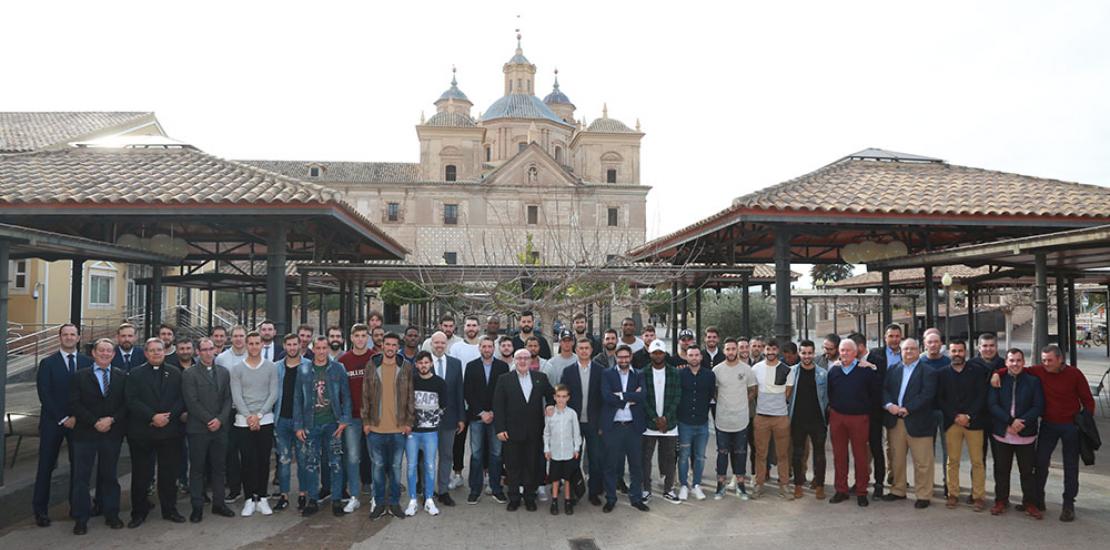 UCAM Murcia CF y CB celebran la tradicional comida de Navidad en el Campus de Los Jerónimos