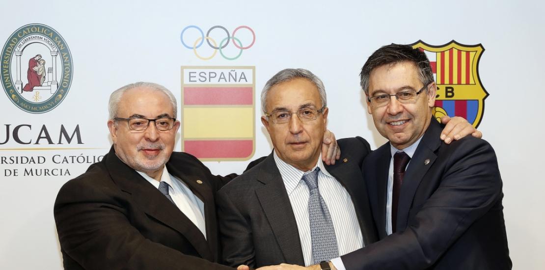 La UCAM y el Barça Innovation Hub inician su colaboración formativa