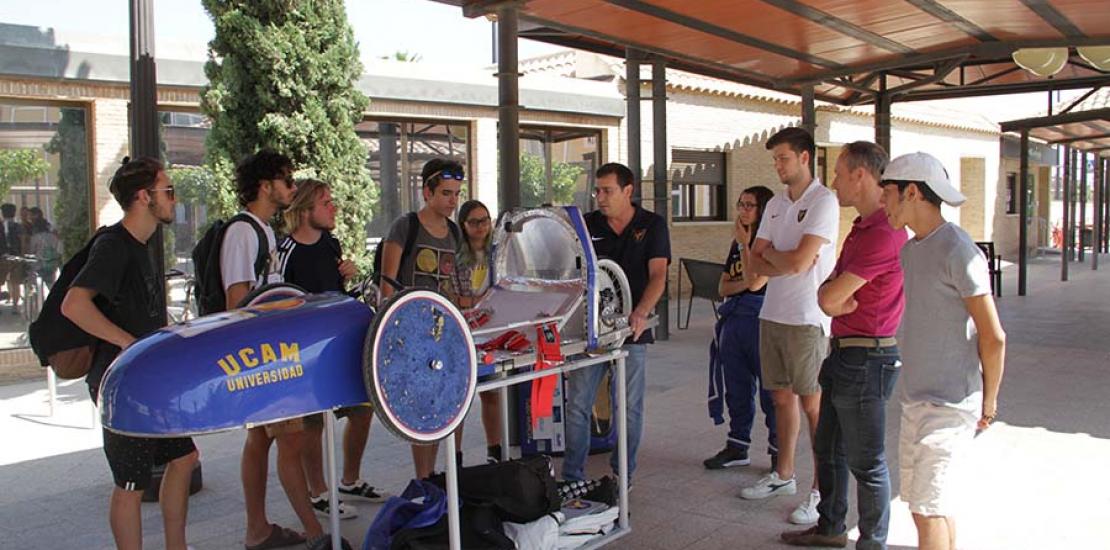 Alumnos italianos del proyecto Power Generation se forman en la UCAM en eficiencia energética