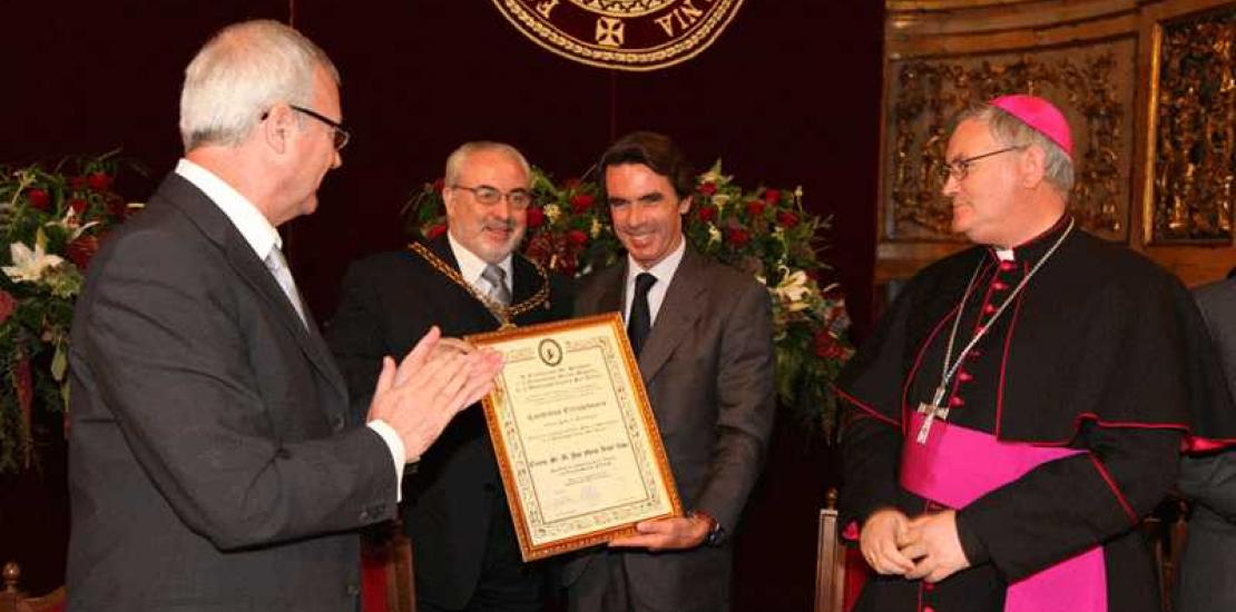 José María Aznar inaugura el curso  2009-2010 en la UCAM