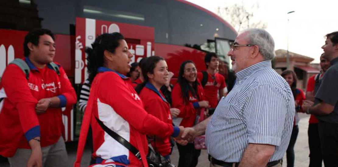 La UCAM acoge a cientos de peregrinos procedentes de América del Sur