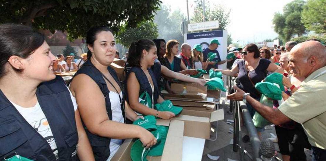 La UCAM acompaña a la Virgen de la Fuensanta