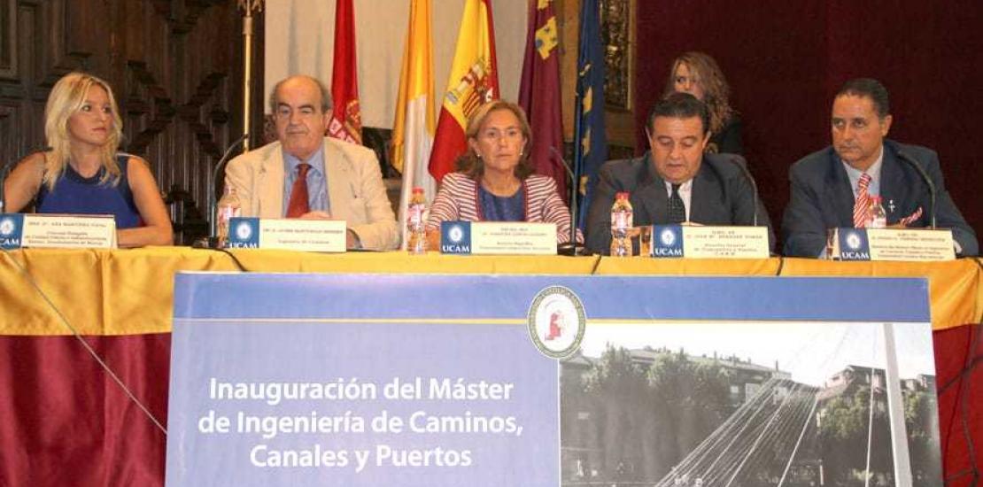 La UCAM inaugura el Master Oficial en Ingeniería de Caminos, Canales y Puertos