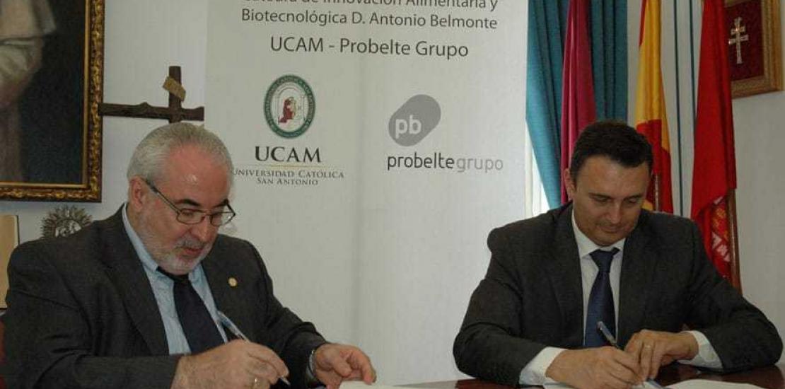 La UCAM y la empresa PROBELTE crean la Cátedra D. Antonio Belmonte