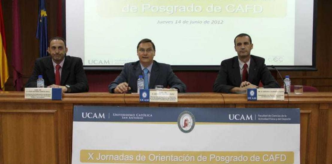 Los estudiantes de CAFD de la UCAM conocen sus salidas laborales