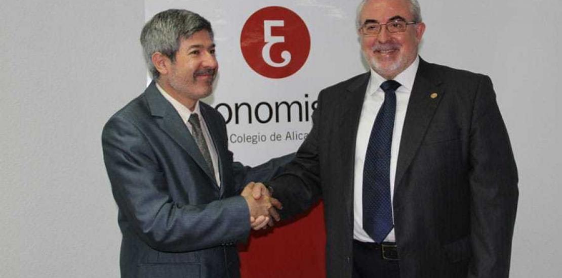 Los estudiantes de la UCAM podrán hacer prácticas en el Colegio de Economistas de Alicante