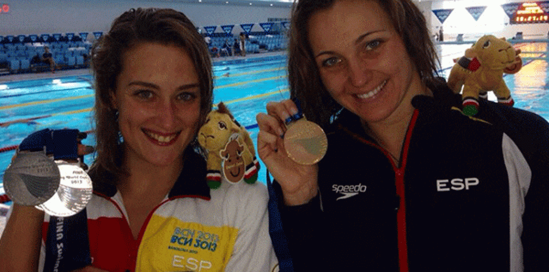 Mireia Belmonte y Melani Costa finalizan la Copa del Mundo con cuarenta medallas