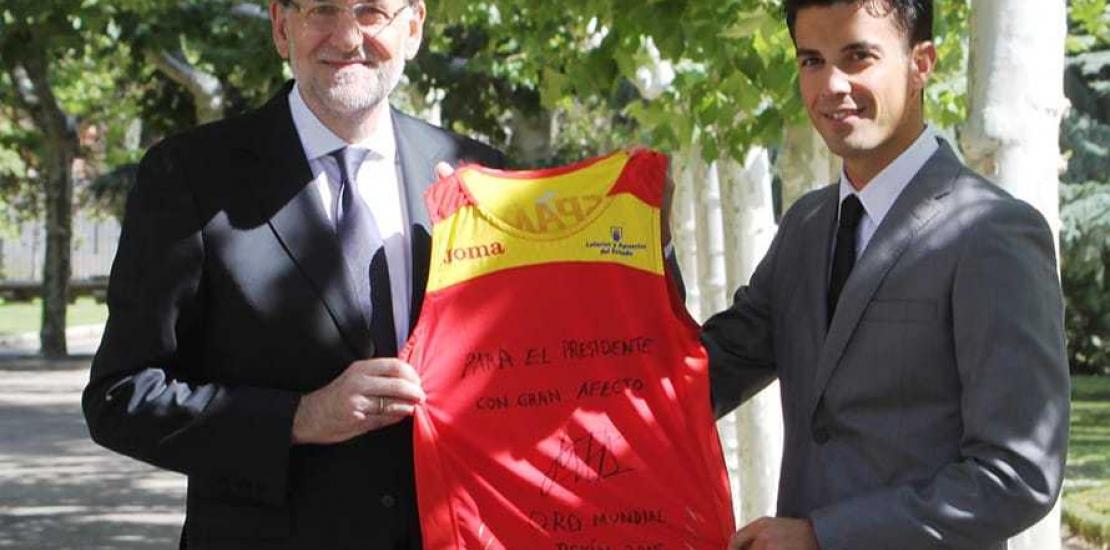 Mariano Rajoy anima a Miguel Ángel López a seguir con sus éxitos en los Juegos Olímpicos