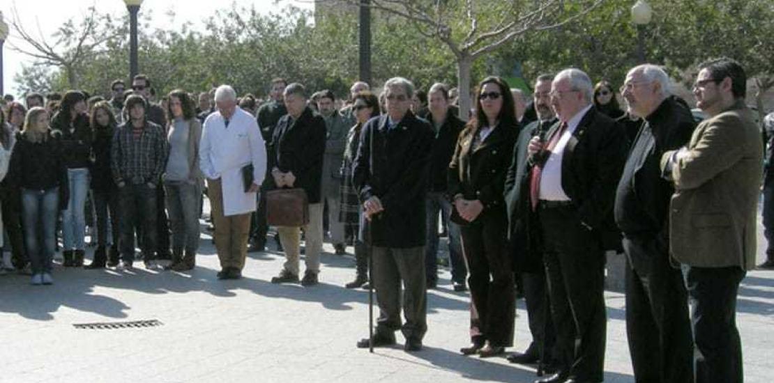 Minuto de silencio por las víctimas del terrorismo