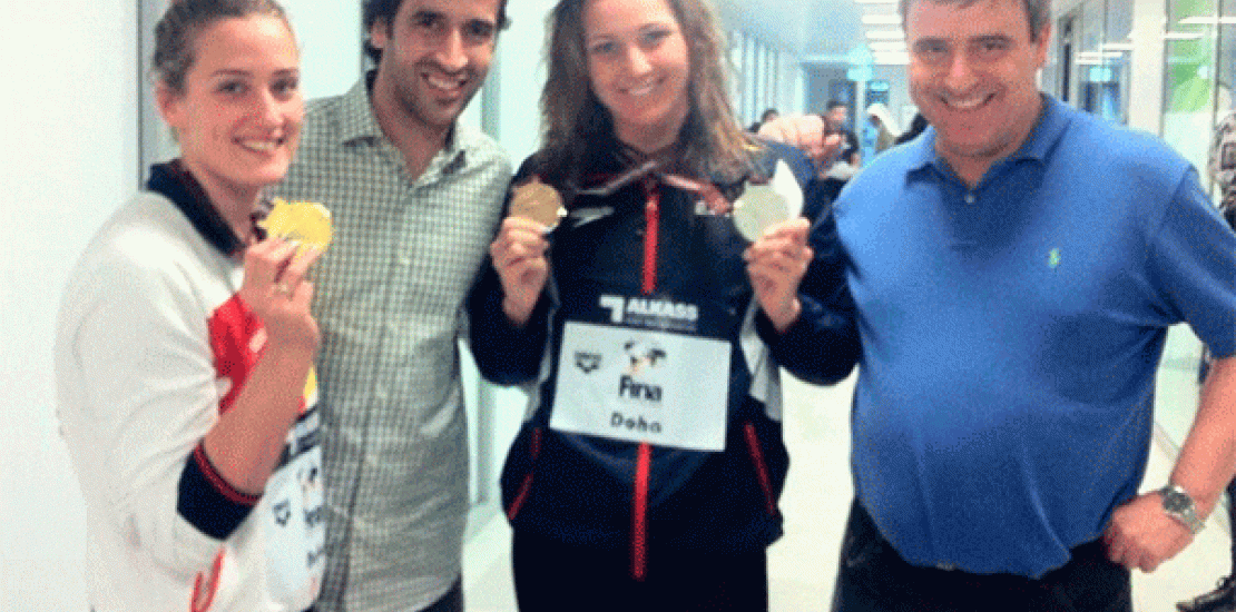 Mireia Belmonte y Melani Costa suman en Doha cinco medallas más