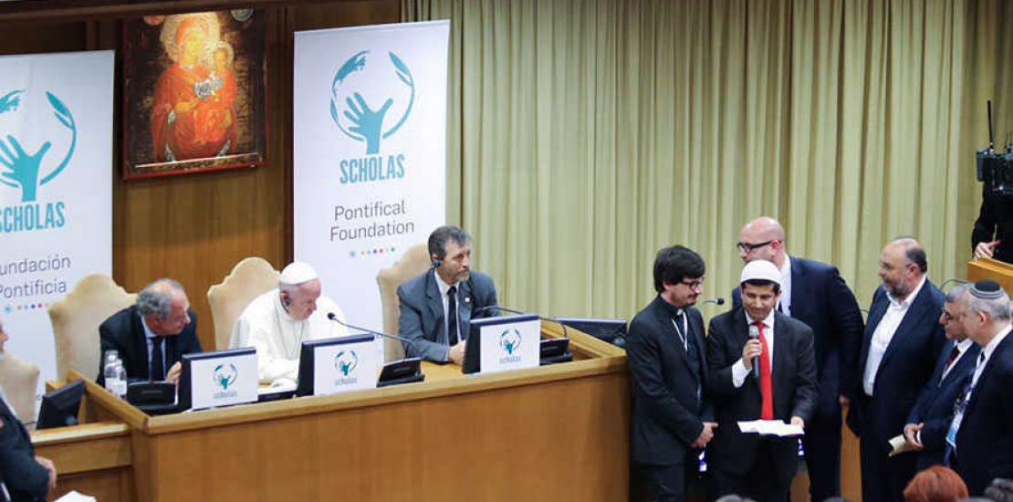 La UCAM participa en un encuentro con el Papa Francisco para mejorar el papel de las universidades en el mundo