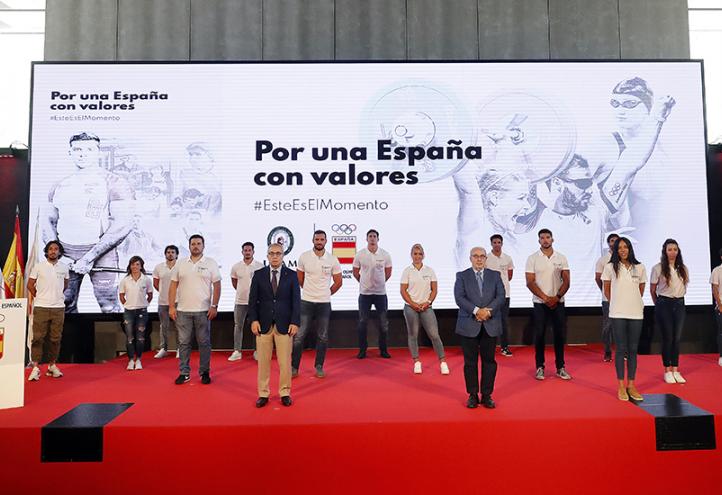 Imagen del acto celebrado en el Comité Olímpico Español.