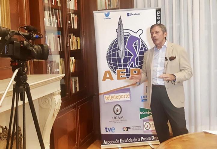  En la imagen, el periodista Jesús Álvarez durante una masterclass en una edición anterior del Máster