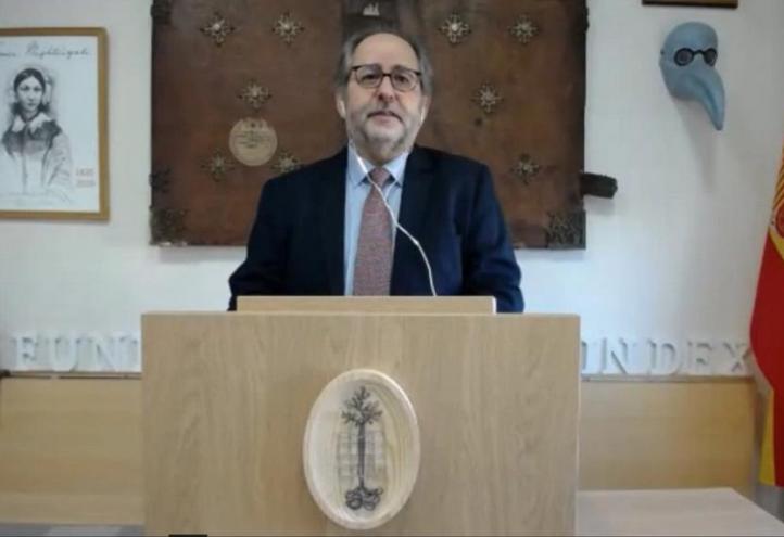 Manuel Amezcua de la Fundación Index en la inauguración oficial de INVESCOM